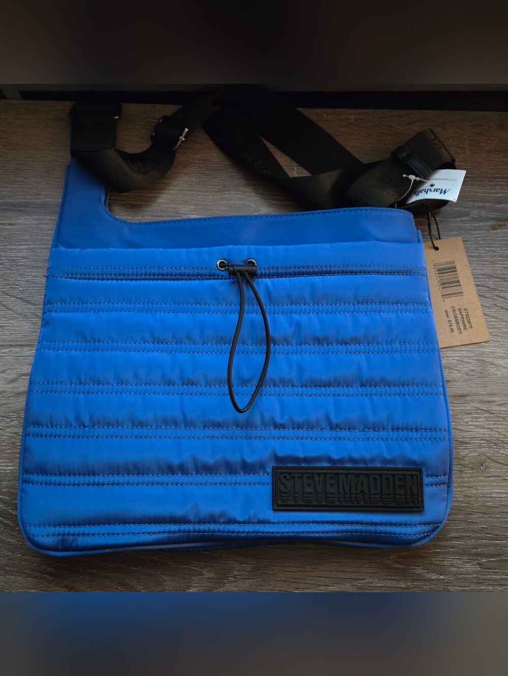 Steve Madden Blue Quilted Crossbody Bag